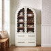 Modway Rory 76 Inch Arched Display Cabinet in White Oak - lifestyle view 17