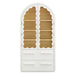 Modway Rory 76 Inch Arched Display Cabinet in White Oak - side view