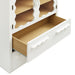 Modway Rory 76 Inch Arched Display Cabinet in White Oak - lifestyle view