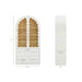 Modway Rory 76 Inch Arched Display Cabinet in White Oak - dimensions and specifications 20