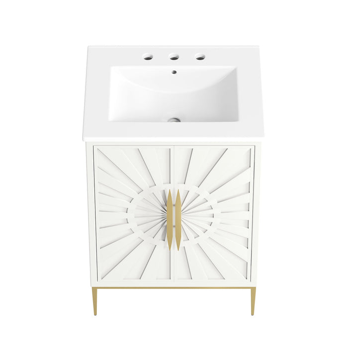 Awaken 24" Bathroom Vanity White White