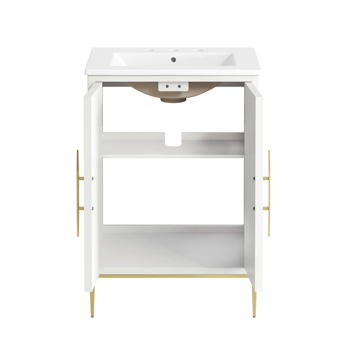 Awaken 24" Bathroom Vanity White White