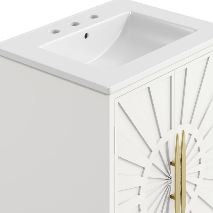 Awaken 24" Bathroom Vanity White White