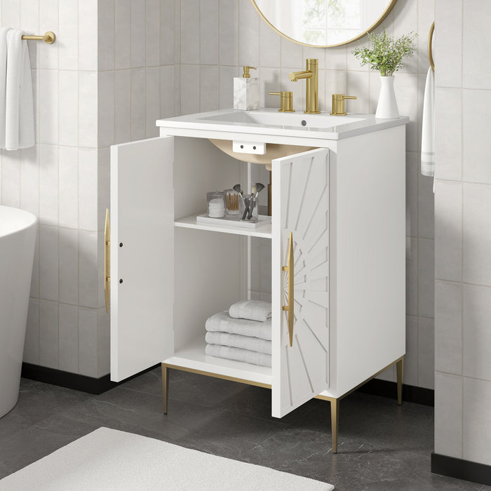 Awaken 24" Bathroom Vanity White White