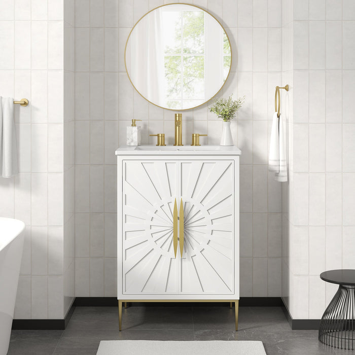 Awaken 24" Bathroom Vanity White White