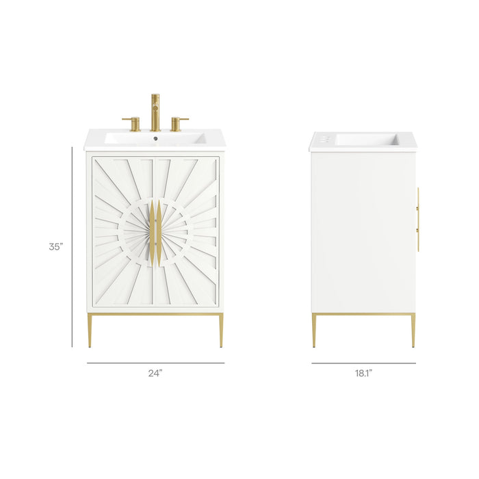 Awaken 24" Bathroom Vanity White White