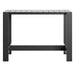 Tahoe 59 Inch Rectangle Outdoor Aluminum Bar Table Gray