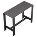 Tahoe 59 Inch Rectangle Outdoor Aluminum Bar Table Gray
