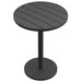 Tahoe 31 Inch Round Outdoor Aluminum Bar Table Gray