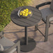 Tahoe 31 Inch Round Outdoor Aluminum Bar Table Gray