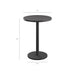 Tahoe 31 Inch Round Outdoor Aluminum Bar Table Gray