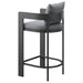 Tahoe Outdoor Patio Aluminum Bar Chair Gray