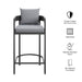 Tahoe Outdoor Patio Aluminum Bar Chair Gray