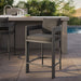 Tahoe Outdoor Patio Aluminum Counter Stool Charcoal