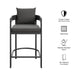 Tahoe Outdoor Patio Aluminum Counter Stool Charcoal