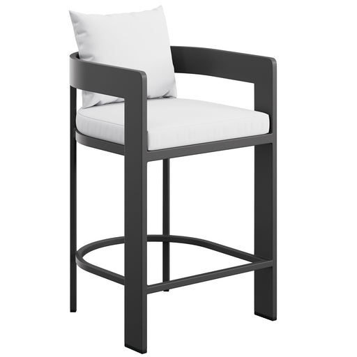 Tahoe Outdoor Patio Aluminum Counter Stool White