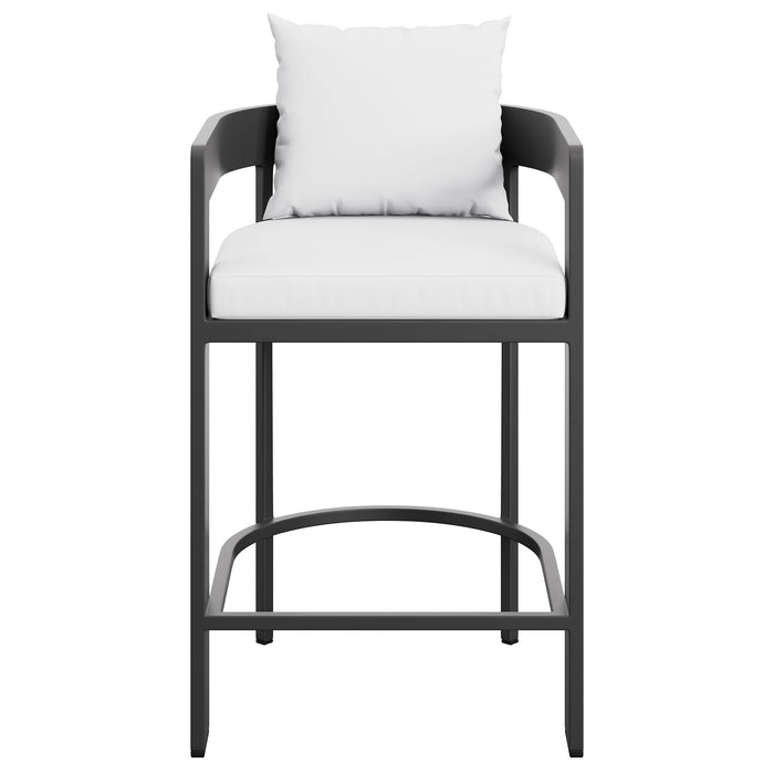 Tahoe Outdoor Patio Aluminum Counter Stool White