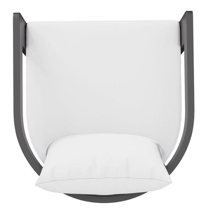 Tahoe Outdoor Patio Aluminum Counter Stool White