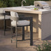 Tahoe Outdoor Patio Aluminum Counter Stool White