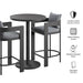 Tahoe 3-Piece Outdoor Aluminum Bar Set Gray