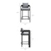 Tahoe 3-Piece Outdoor Aluminum Bar Table Set Gray
