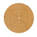 Cielo 59" Sunburst Outdoor Teak Dining Table Natural