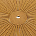 Cielo 59" Sunburst Outdoor Teak Dining Table Natural