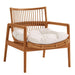 Tula Wood Rattan Lounge Chair Brown