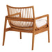 Tula Wood Rattan Lounge Chair Brown