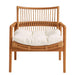 Tula Wood Rattan Lounge Chair Brown