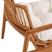 Tula Wood Rattan Lounge Chair Brown