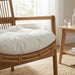 Tula Wood Rattan Lounge Chair Brown