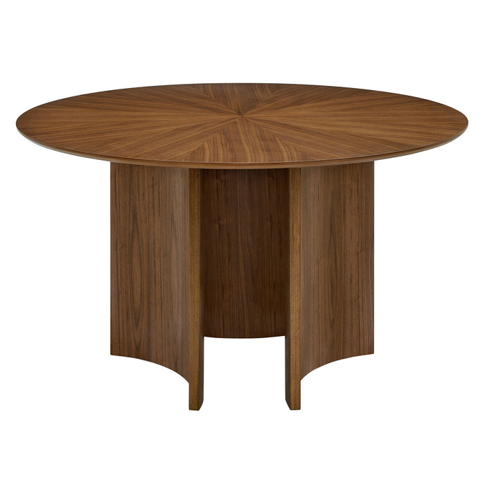 Sloane 54 Inch Round Dining Table Walnut