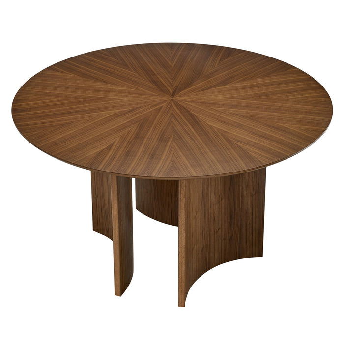 Sloane 54 Inch Round Dining Table Walnut