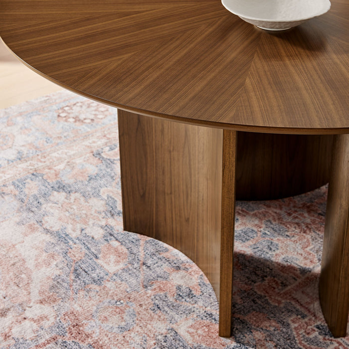 Sloane 54 Inch Round Dining Table Walnut