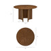 Sloane 54 Inch Round Dining Table Walnut