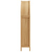 Calista 63 Inch Arched Storage Cabinet With Folding Desk Oak