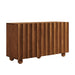 Sorren 54 Inch Scalloped Mango Wood Walnut