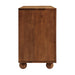 Sorren 54 Inch Scalloped Mango Wood Walnut