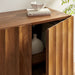 Sorren 54 Inch Scalloped Mango Wood Walnut