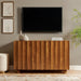Sorren 54 Inch Scalloped Mango Wood Walnut