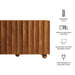 Sorren 54 Inch Scalloped Mango Wood Walnut