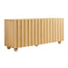 Sorren 72 Inch Scalloped Wood 4-Door Sideboard Natural