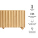 Sorren 72 Inch Scalloped Wood 4-Door Sideboard Natural