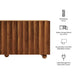 Sorren 72 Inch Scalloped Wood 4-Door Sideboard Walnut