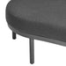 Modway Porta Left-Arm Facing Outdoor Aluminum Modular Piece in Charcoal Anthracite - lifestyle view