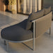 Modway Porta Right-Arm Facing Outdoor Aluminum Modular Piece in Charcoal Anthracite - lifestyle view 12