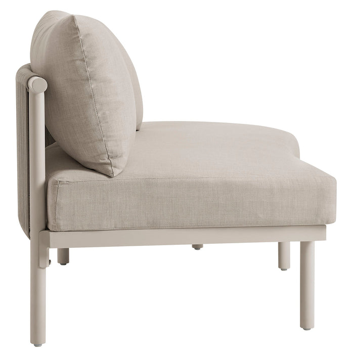 Modway Porta 3 Piece Outdoor Aluminum Modular Sofa - lifestyle view 10