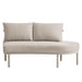 Modway Porta Right-Arm Facing Outdoor Aluminum Modular Piece in Khaki Stone - detail view