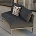 Modway Porta Armless Outdoor Aluminum Modular Piece in Charcoal Anthracite - lifestyle view 12
